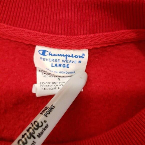 Vintage 90s Champion Reverse Weave L Sweatshirt Crewneck Boulder City FD NV - Picture 8 of 8